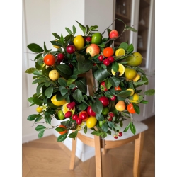 Wianek na drzwi "Sorbet Owocowy" 50 cm
